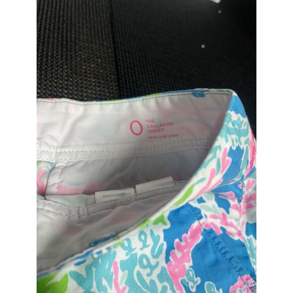 Lilly Pulitzer The Callahan Shorts Lets Cha Cha Multicolored Size 0 Blue / Pink - Picture 3 of 7